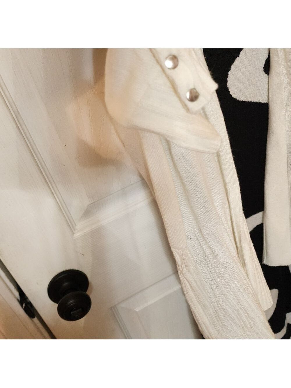 SHEIN Black and White Backless Dress FREE Cardigan - Picture 9 of 12